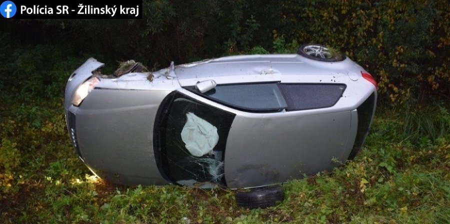 Po nehode v Žiline namerali 30-ročnému vodičovi 2,83 promile alkoholu.