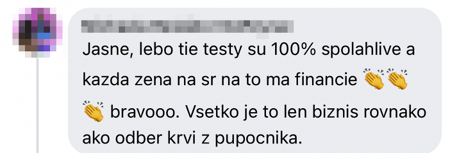 Komentáre na Facebooku