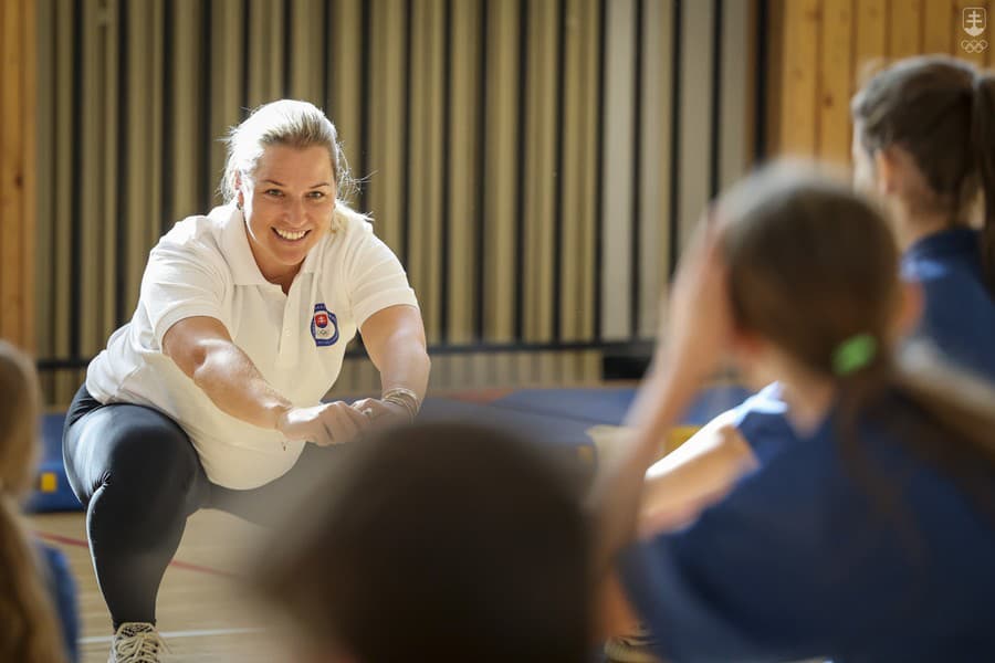 Dominika Cibulková počas návštevy