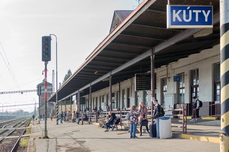 Pri železničnej stanici Kúty