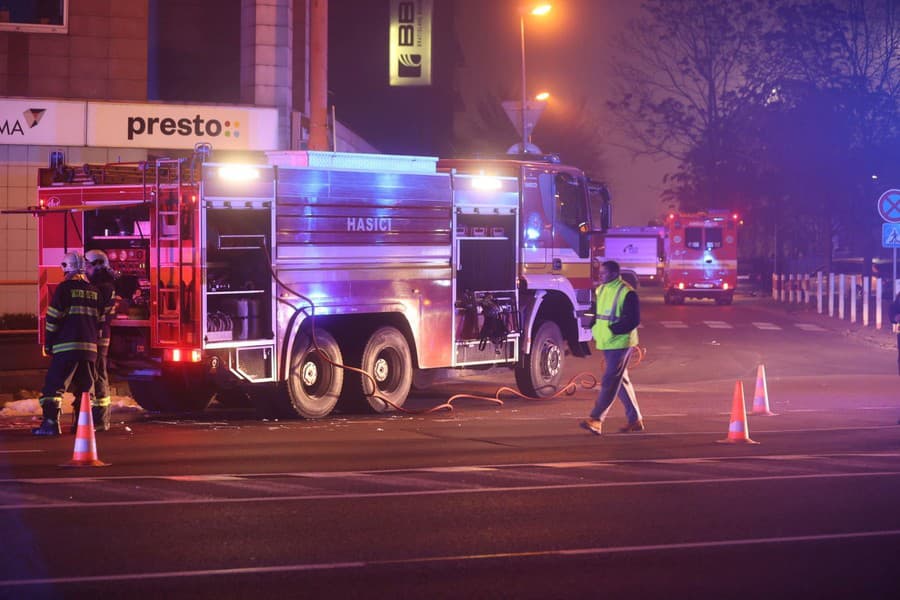 Zásah hasičov na Prievozskej