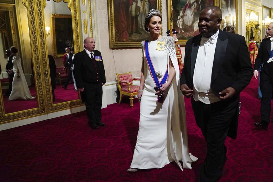 Princezná Kate s prezidentom