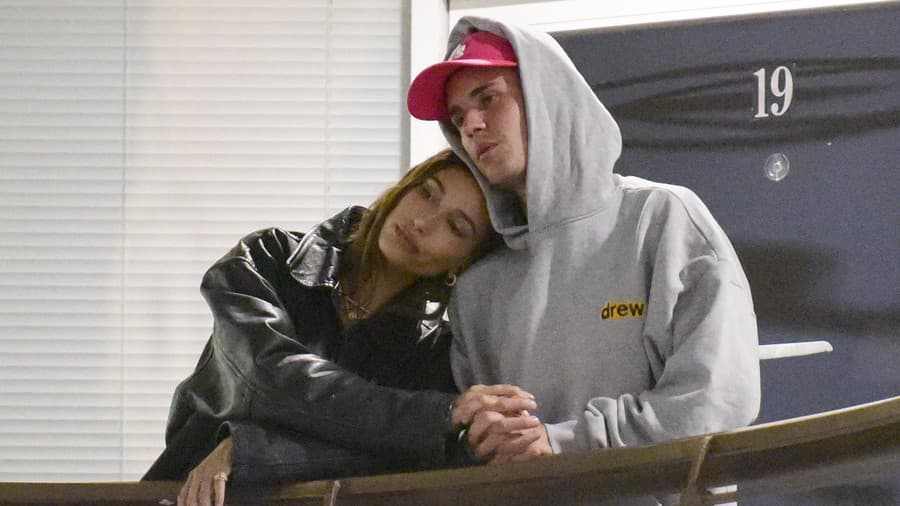 Justin Bieber s manželkou