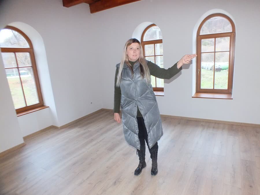 Zuzana Hamelliová v luxusnej ubytovni, ktorá je už takmer zrekonštruovaná.