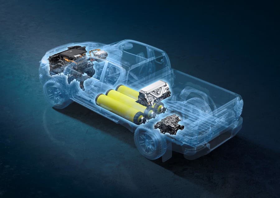 Spoločnosť Toyota spúšťa vývoj vodíkového Hiluxu.