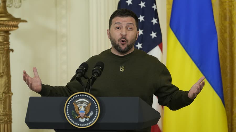 Ukrajinský prezident Volodymyr Zelenskyj.