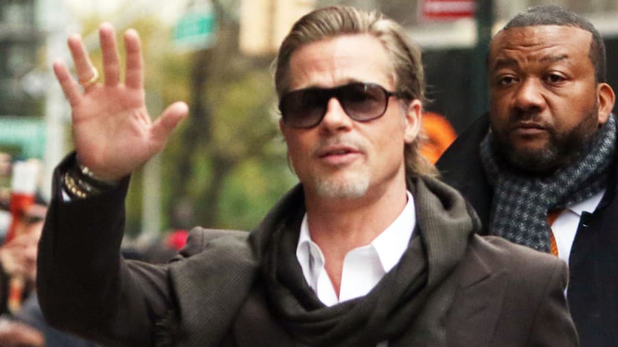 Hviezdy herec Brad Pitt