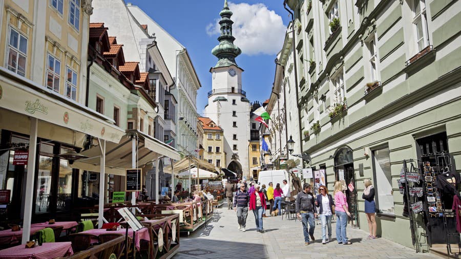 Centrum Starého mesta Bratislavy.