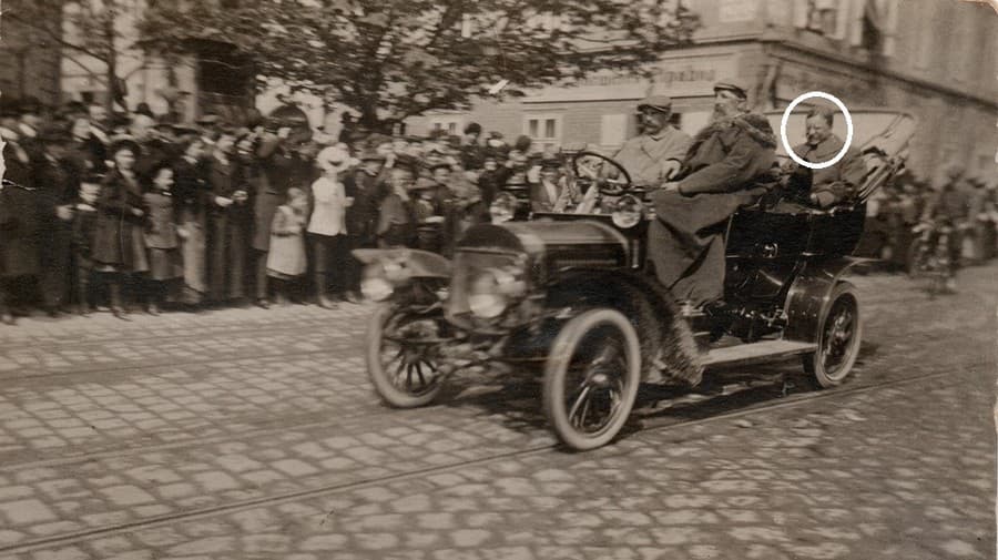 Roosevelta vozil pri návšteve