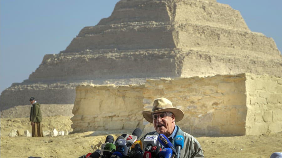 Egyptský archeológ Zahi Hawass,