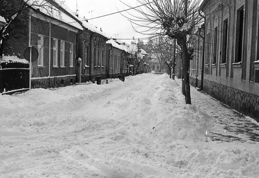 Na Bakulínyho ulici sneh