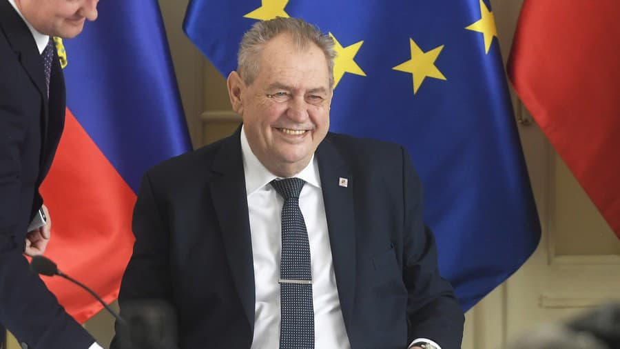 Miloš Zeman počas návštevy