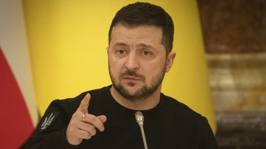 Ukrajinský prezident Volodymyr Zelenskyj.