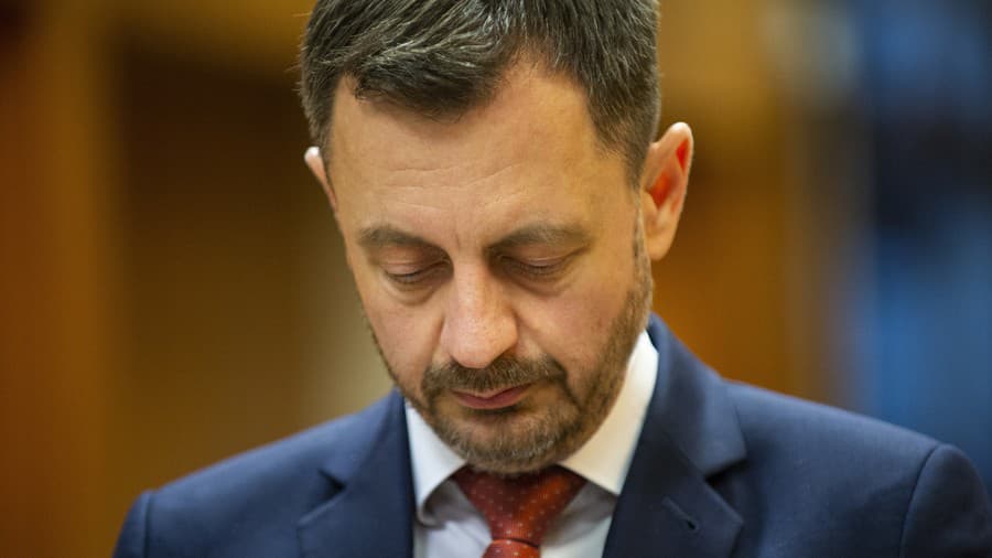 Na snímke predseda vlády SR Eduard Heger.