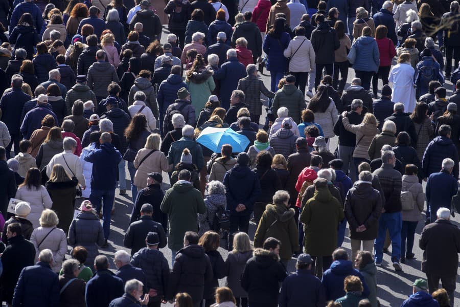 Protest na podporu systému