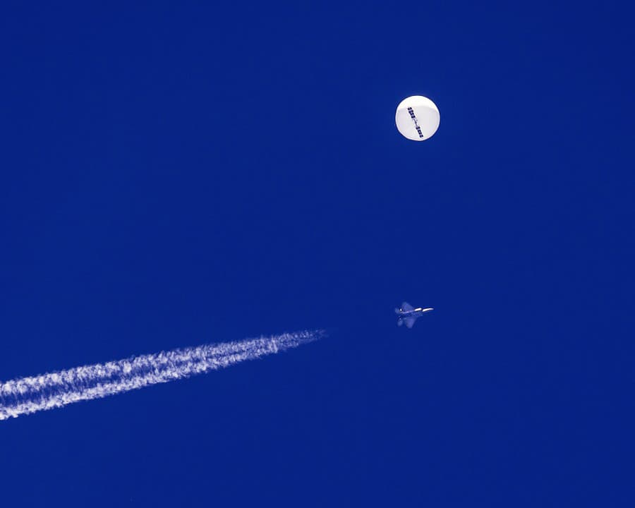 Prvý bol čínsky balón zostrelený nad Atlantikom.