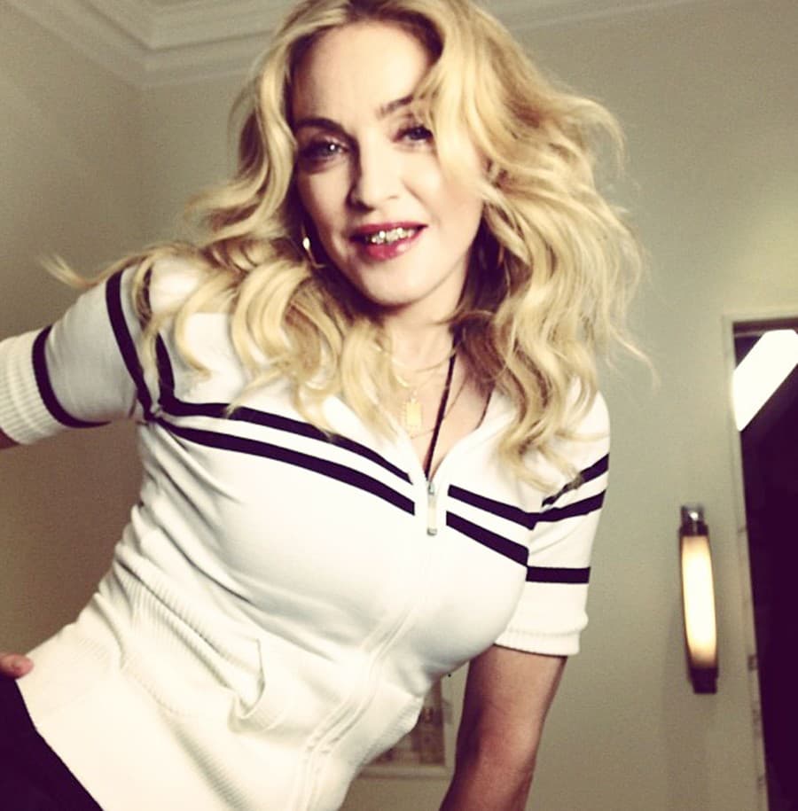 Speváčka Madonna v roku