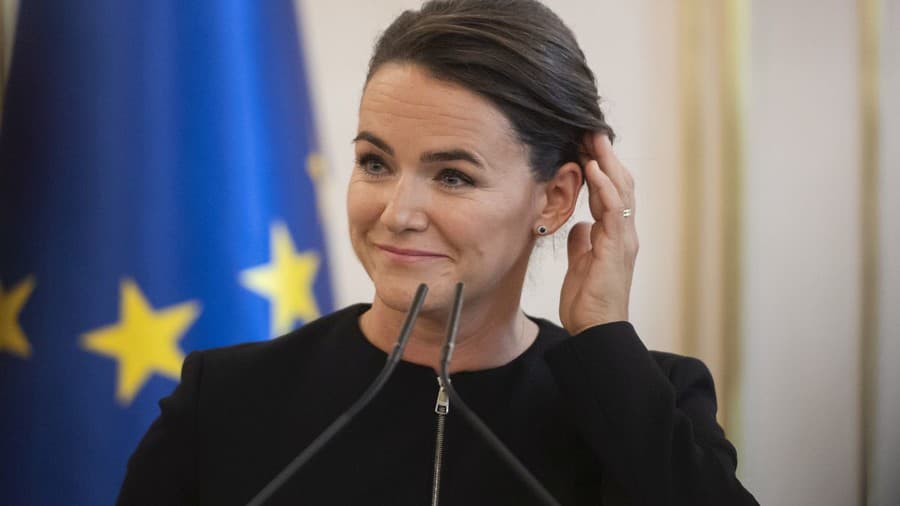 Maďarská prezidentka Katalin Nováková.