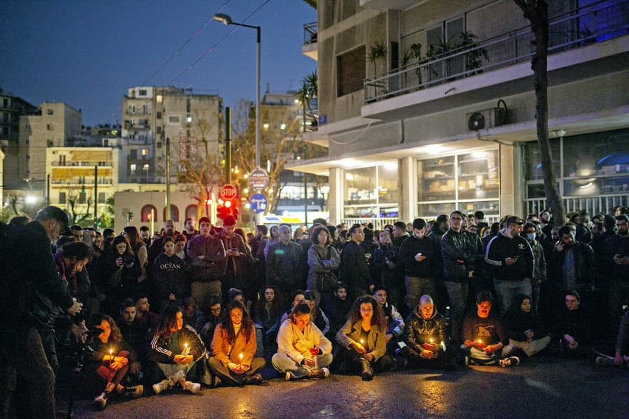 Protest v Aténach sa