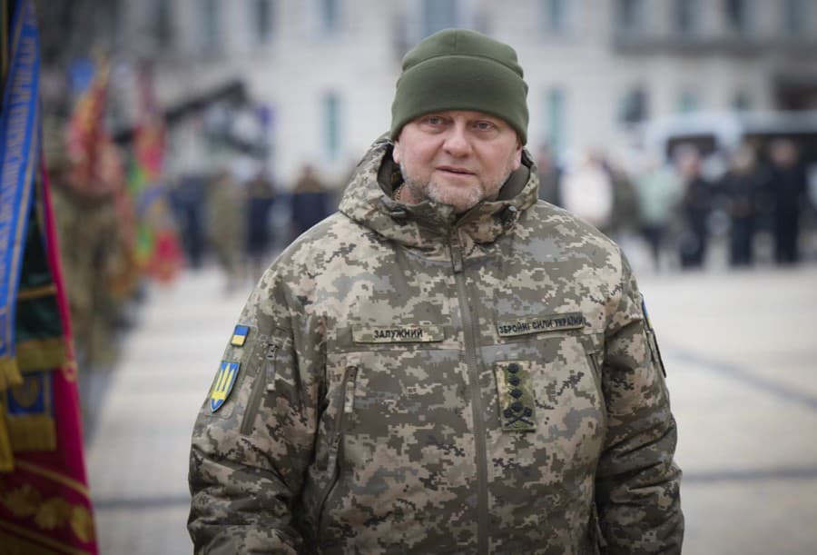 Vrchný veliteľ ukrajinskej armády generál Valerij Zalužnyj.