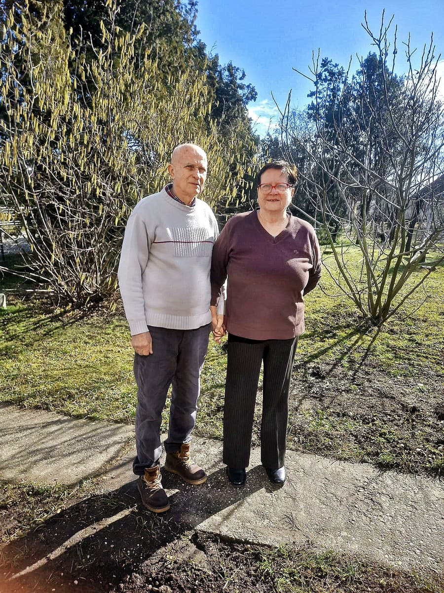 Dušan (77) s manželkou
