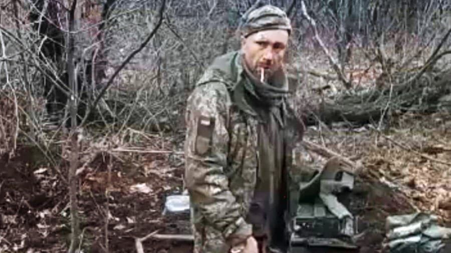 Posledný záber ukrajinského vojaka