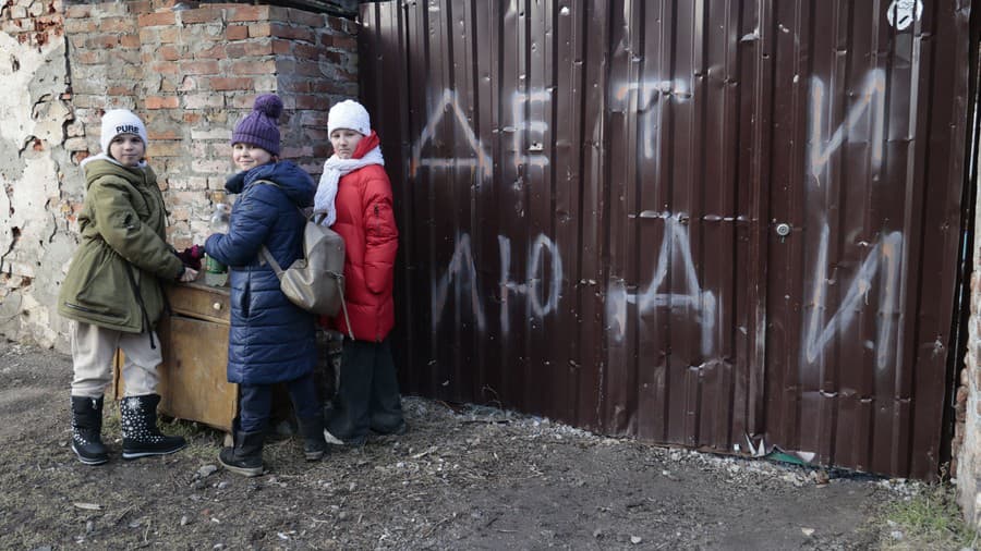Ukrajinské deti v Mariupole