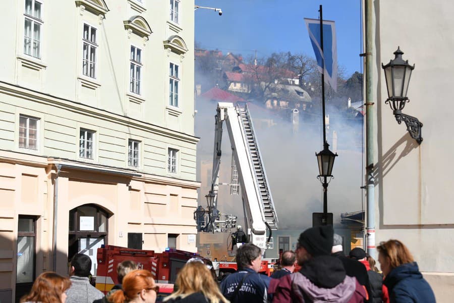 Požiar v historickom centre