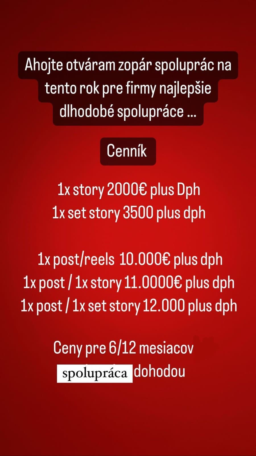 Plačková si za spolupráce na Instagrame účtuje obrovské cifry.