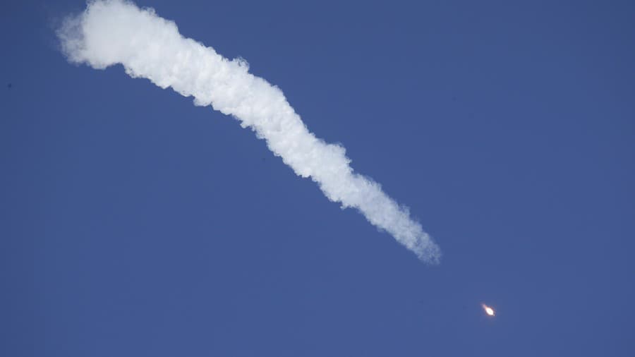 Štart rakety Sojuz z