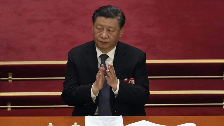 Na snímke čínsky prezident
