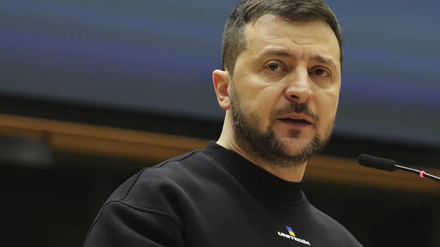  Ukrajinský prezident Volodymyr Zelenskyj.