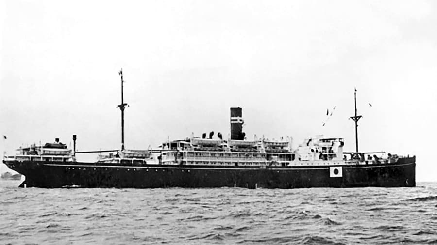 Loď Montevideo Maru na