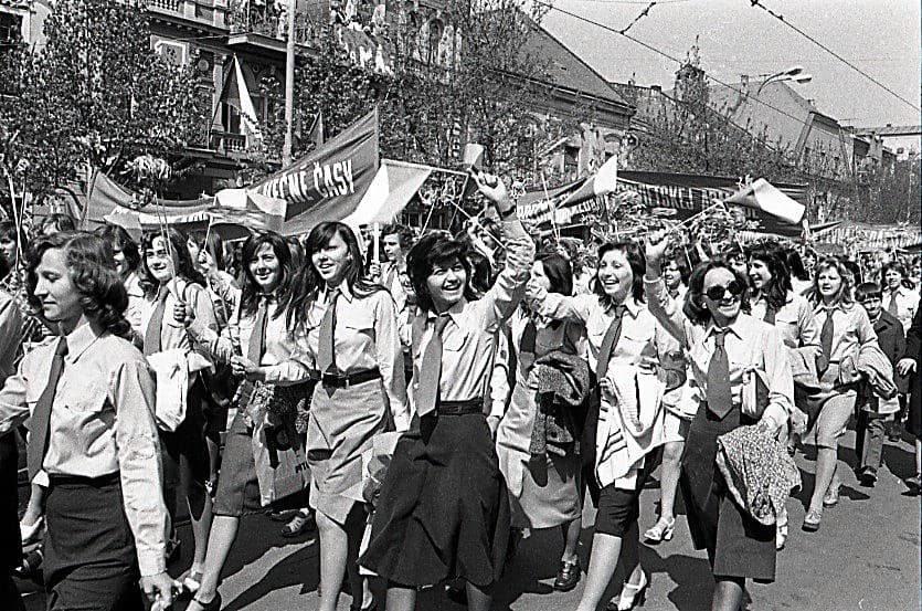 1976 Košice. Prvomájové sprievody