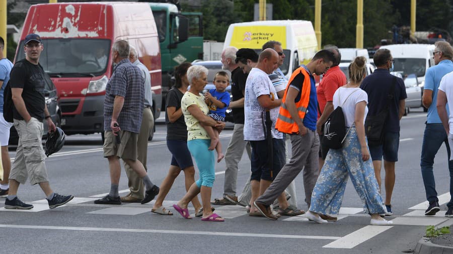 Blokádou cesty medzi Prešovom