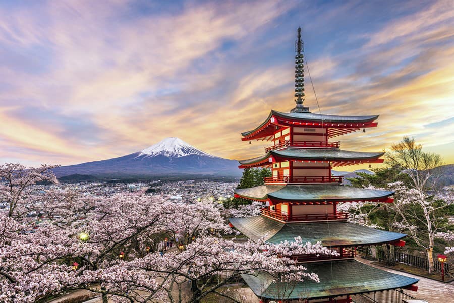 Symbol Japonska: Jemný kvet čerešne symbolizuje obnovu i optimizmus, je dokonca jedlý.