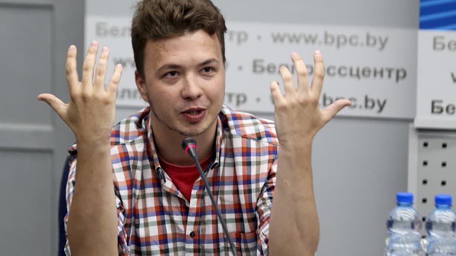 Disidentský bieloruský novinár Raman