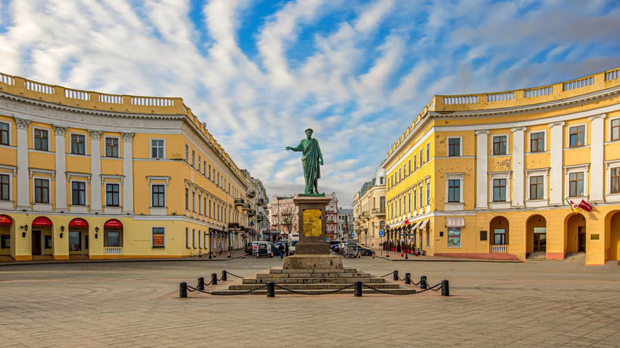 Mesto Odesa na Ukrajine.