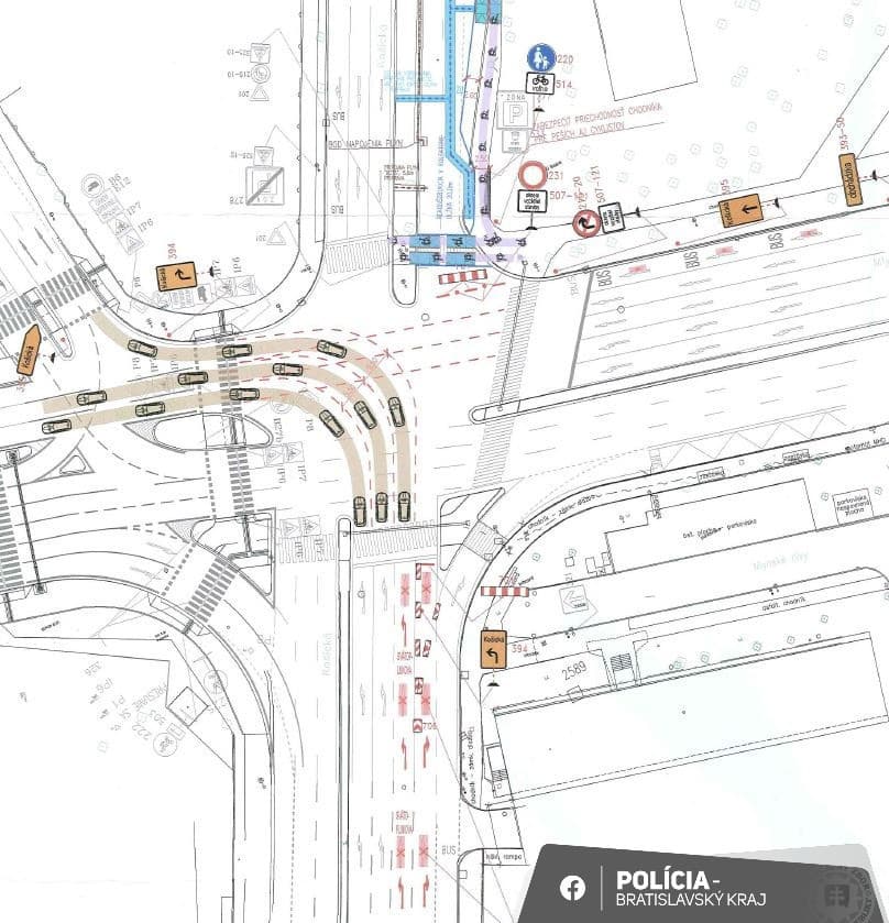 Košická ulica v Bratislave bude v jednom smere úplne uzatvorená
