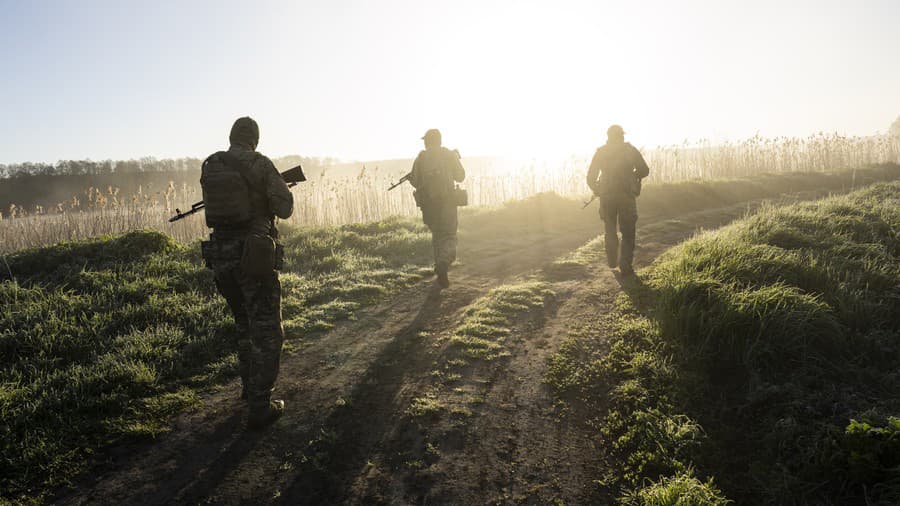 Vojaci ukrajinskej pohraničnej stráže