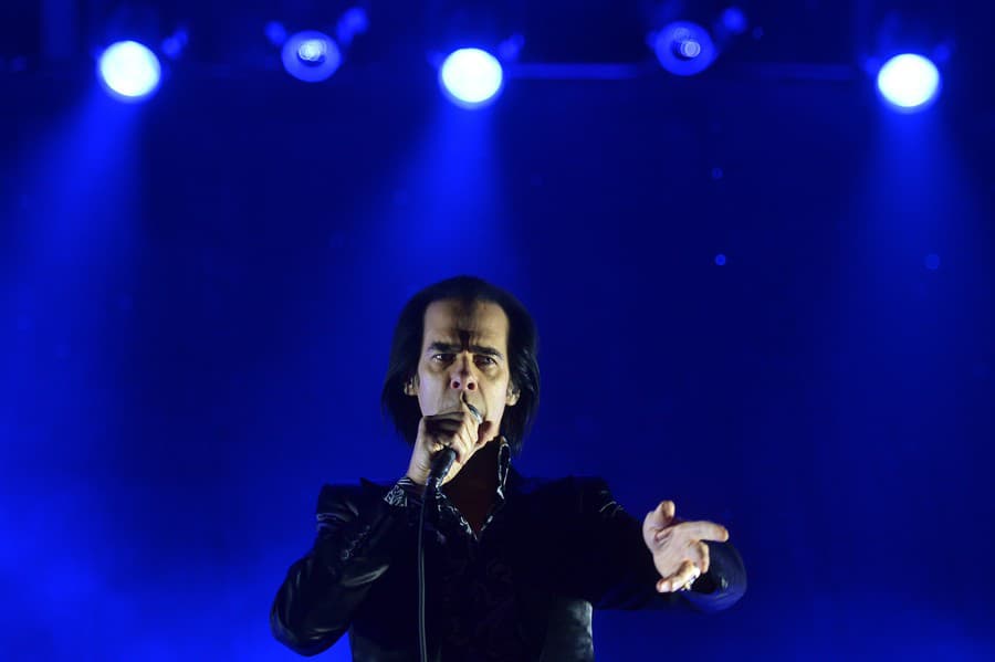 Spevák Nick Cave.