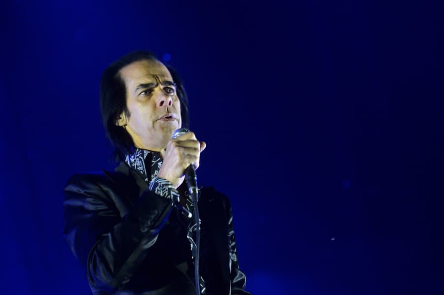 Spevák Nick Cave.