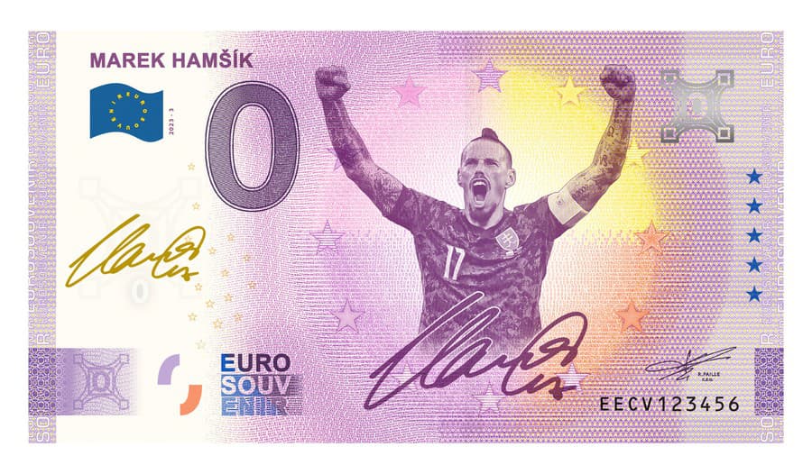 Eurobankovka - Marek Hamšík.