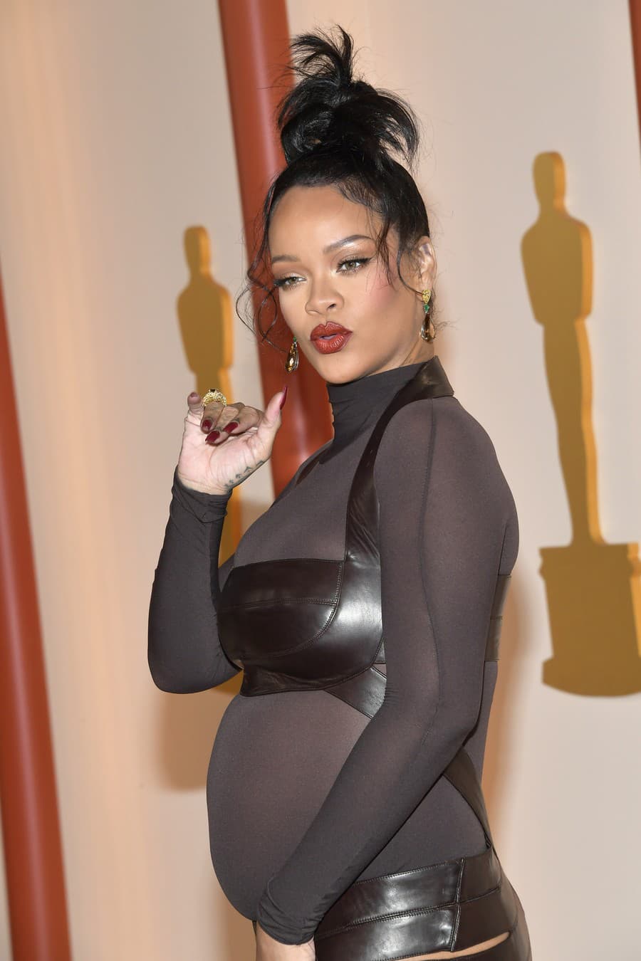 Tehotná speváčka Rihanna.