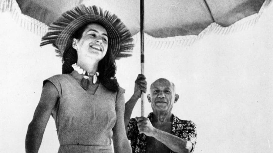Francoise Gilotová s Picassom na fotke z roku 1948 