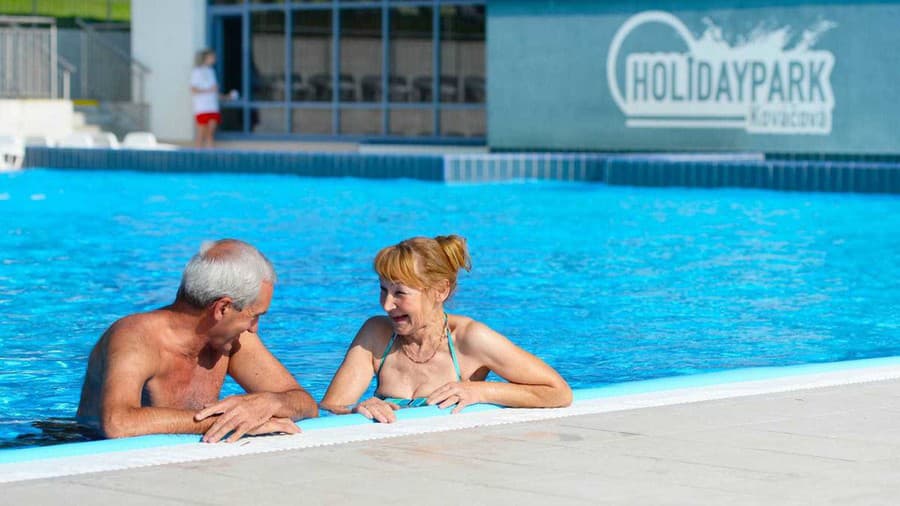 V bazénoch vás čaká príjemná teplota od 26 do 38°C.