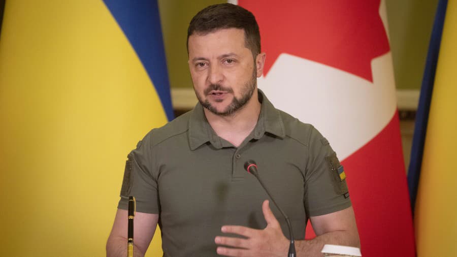 Ukrajinský prezident Volodymyr Zelenskyj.