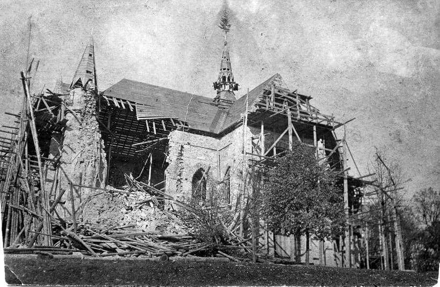Počas prestavby baziliky sa