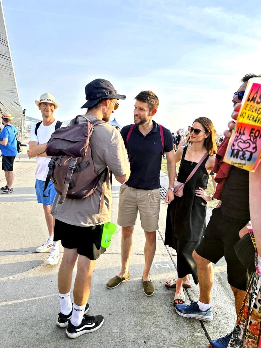 Šimečka zavítal na festival