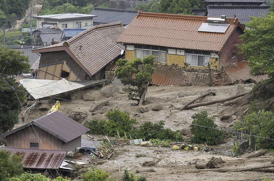 Japonsko sužujú prívalové dažde,